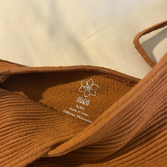 Aura Ribbed Orange Tank - Picture 3 of 4